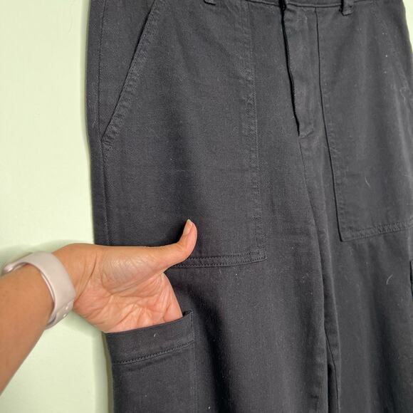 Banana Republic Black black barrel cut pant Tapered Leg Utility Pants Size 0 - Picture 11 of 13